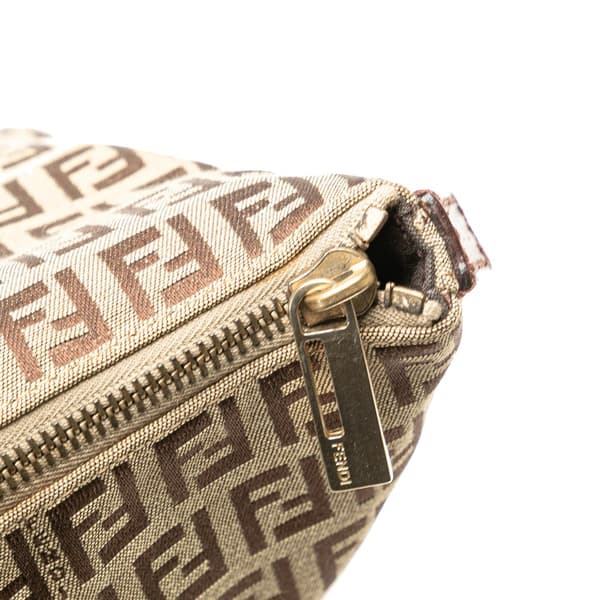 Pre-owned Fendi Zucchino Canvas Tote Brown