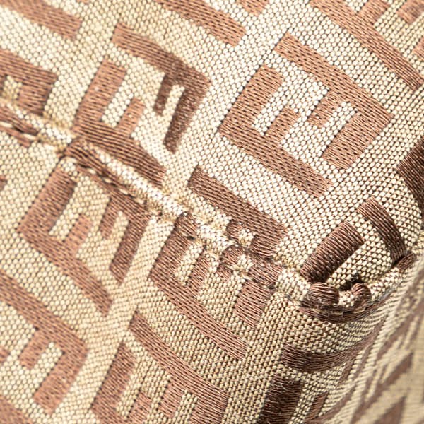 Pre-owned Fendi Zucchino Canvas Tote Brown