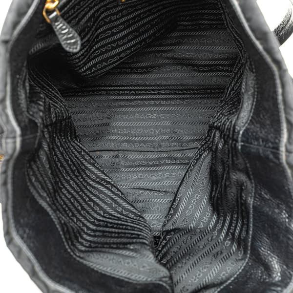 Pre-owned Prada Tessuto Pietre Tote Black