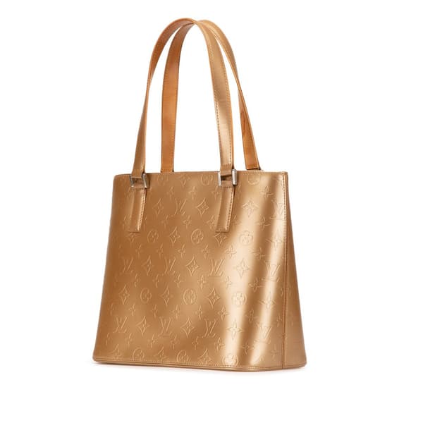 Pre-owned Louis Vuitton Monogram Mat Stockton Gold