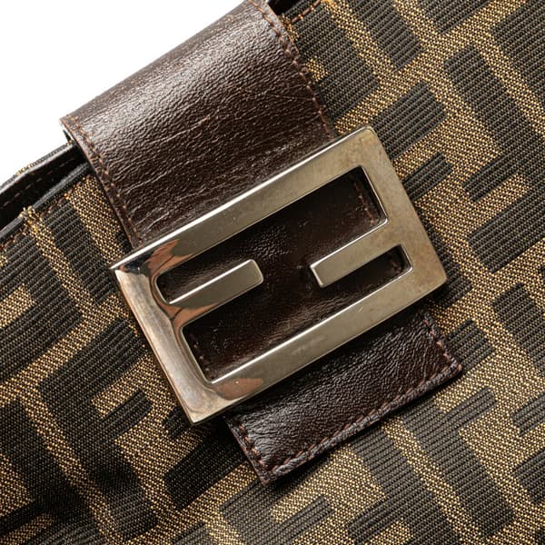 Pre-owned Fendi Zucca Canvas Tote Brown