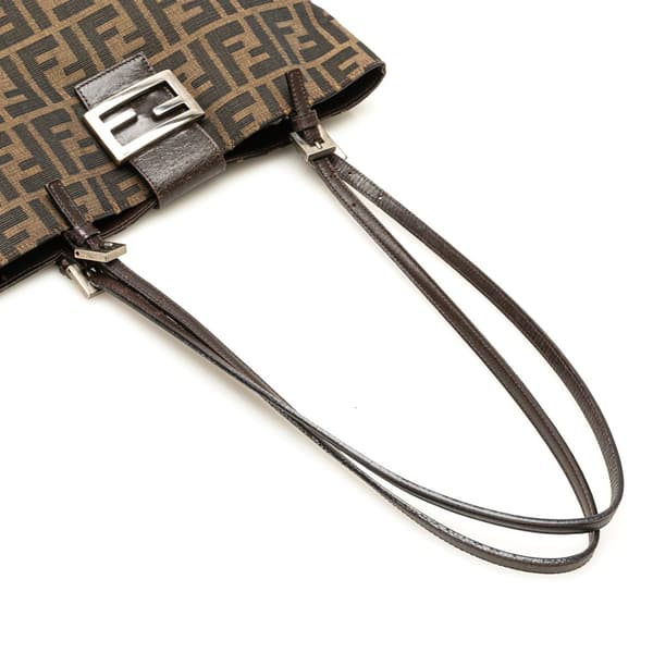 Pre-owned Fendi Zucca Canvas Tote Brown