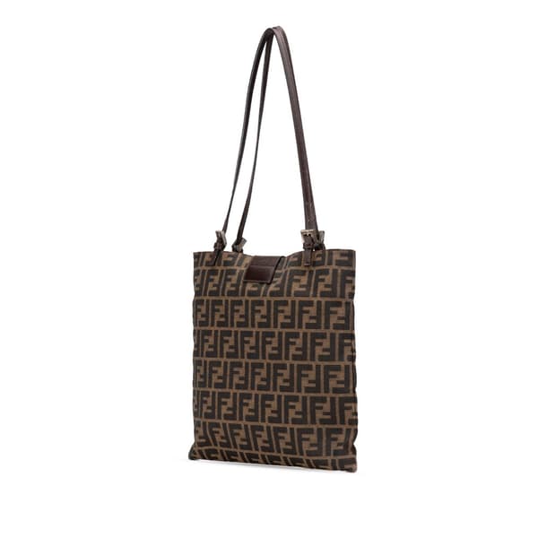 Pre-owned Fendi Zucca Canvas Tote Brown