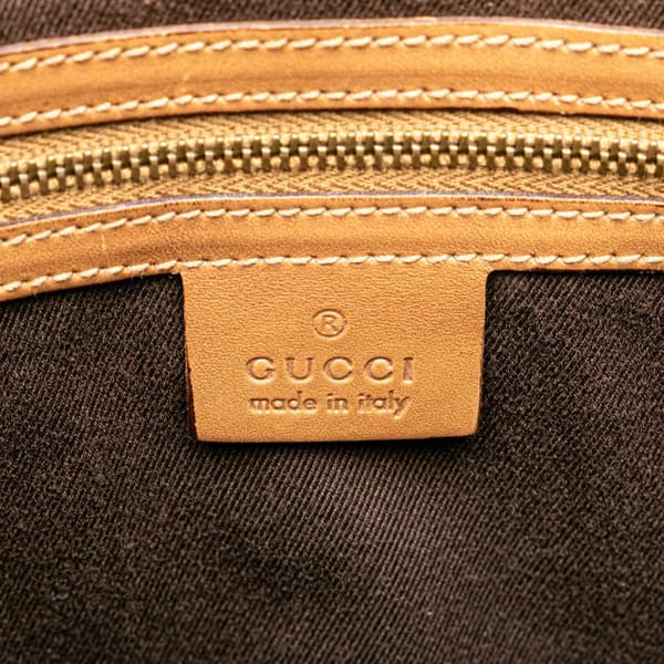 Pre-owned Gucci GG Canvas Gifford Tote Orange