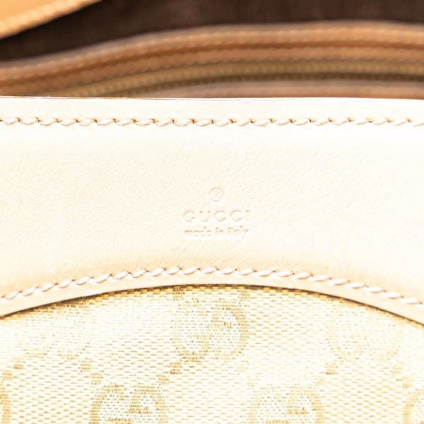 Pre-owned Gucci GG Canvas Gifford Tote Orange