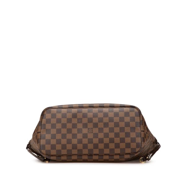 Pre-owned Louis Vuitton Damier Ebene Neverfull MM Brown