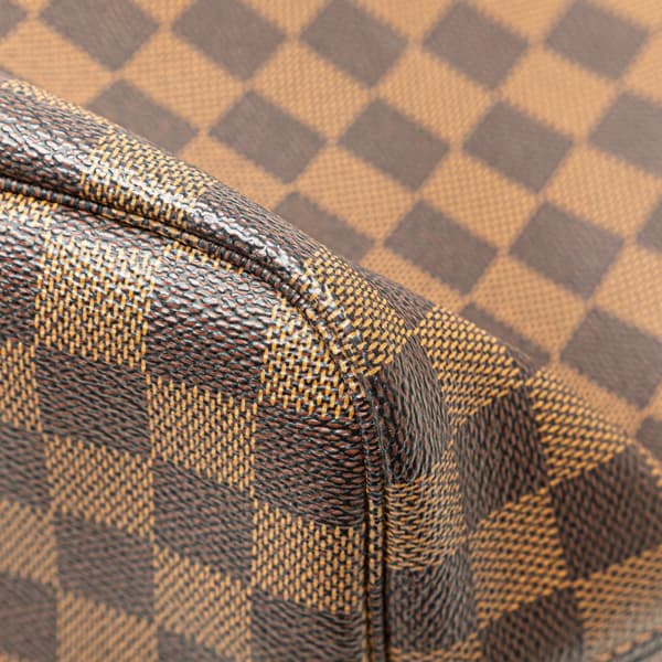 Pre-owned Louis Vuitton Damier Ebene Neverfull MM Brown