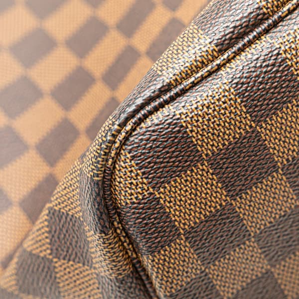 Pre-owned Louis Vuitton Damier Ebene Neverfull MM Brown