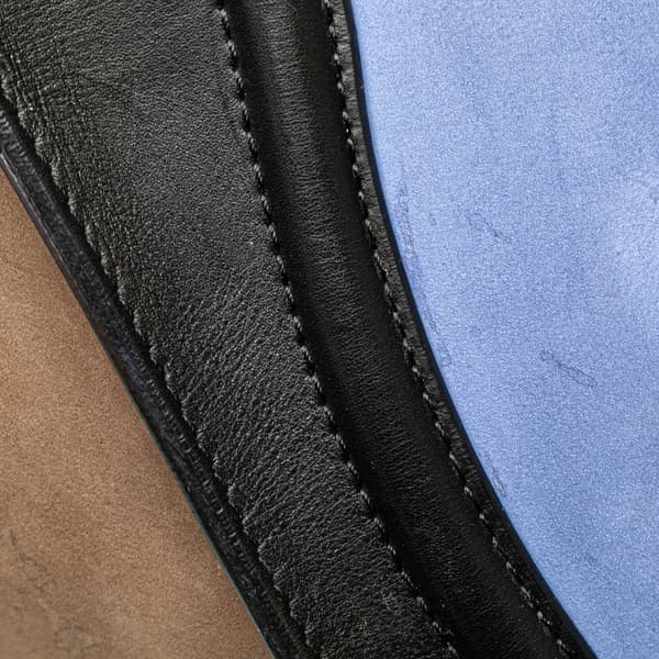 Pre-owned Celine Mini Tricolor Nubuck and Smooth Calfskin Luggage Tote Blue