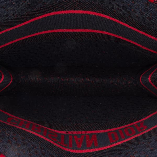 Pre-owned Dior Medium Canvas Pop Hearts I Love Paris Book Tote Red