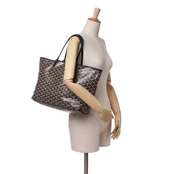Pre-owned Goyard Goyardine Saint Louis PM Black