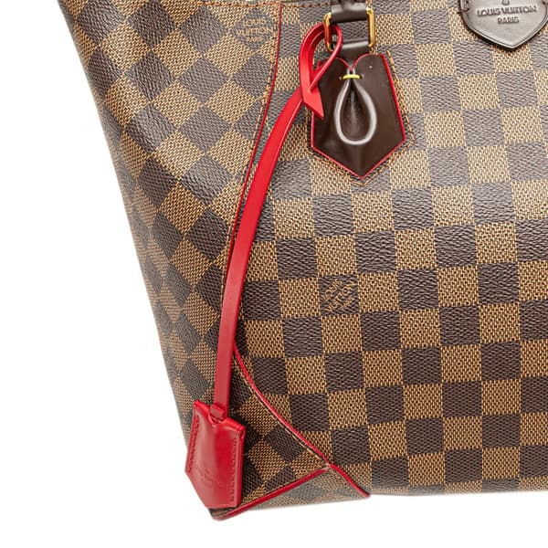 Pre-owned Louis Vuitton Damier Ebene Caissa MM Brown