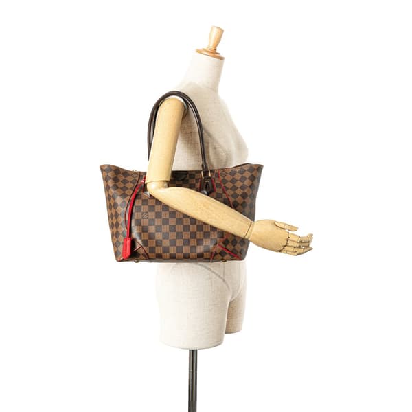 Pre-owned Louis Vuitton Damier Ebene Caissa MM Brown