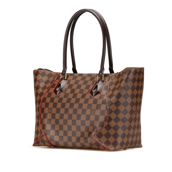 Pre-owned Louis Vuitton Damier Ebene Caissa MM Brown