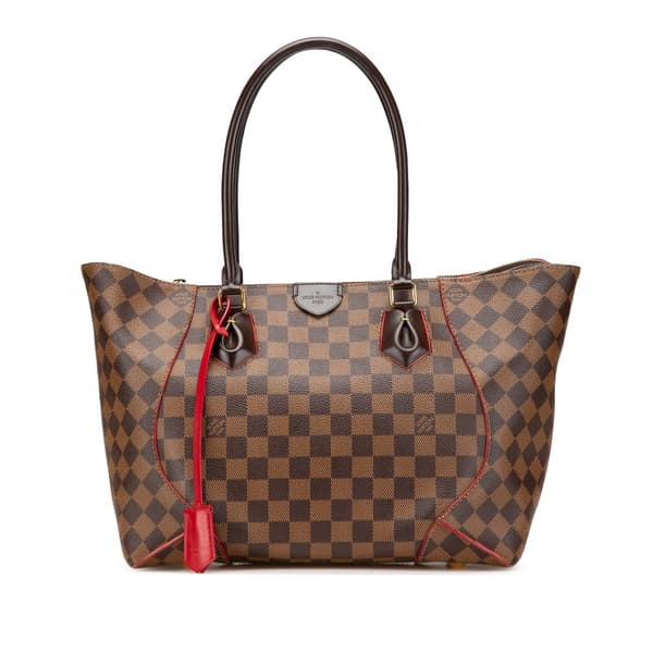 Pre-owned Louis Vuitton Damier Ebene Caissa MM Brown