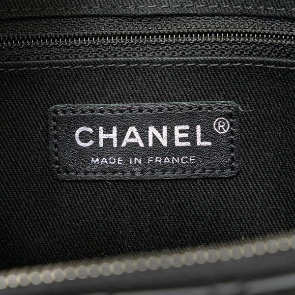 Pre-owned Chanel Large Quilted Calfskin In The Business Camera Bag Black