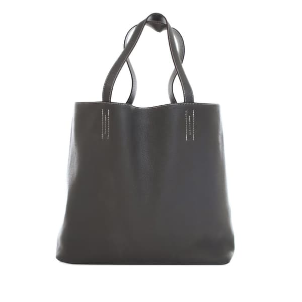 Pre-owned Hermès Clemence Double Sens 45 Gray