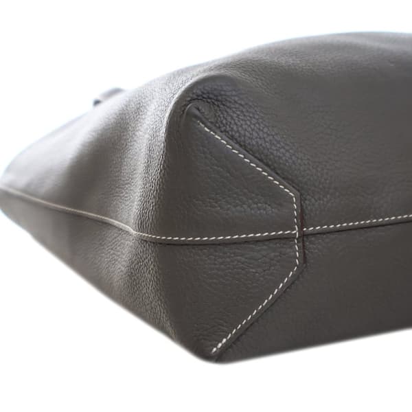 Pre-owned Hermès Clemence Double Sens 45 Gray