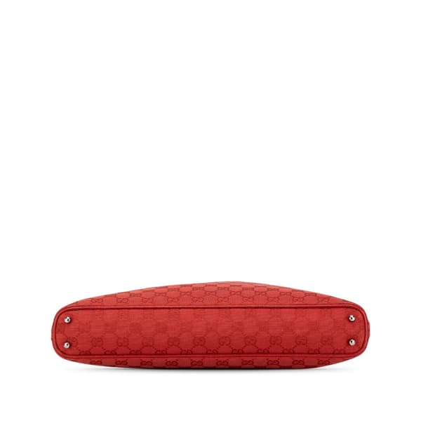 Pre-owned Gucci GG Canvas Tote Red