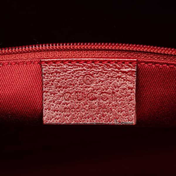 Pre-owned Gucci GG Canvas Tote Red