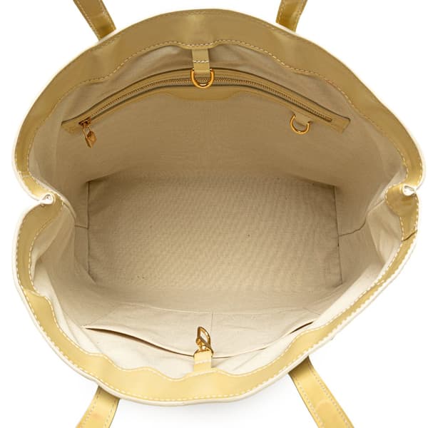 Pre-owned Louis Vuitton Monogram Vernis Wilshire MM White