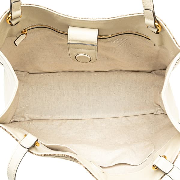 Pre-owned Gucci Medium GG Canvas Horsebit 1955 Tote Brown