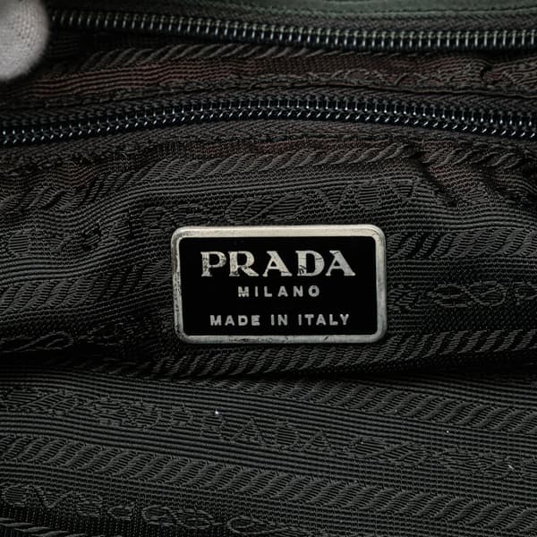 Pre-owned Prada Tessuto Tote Green