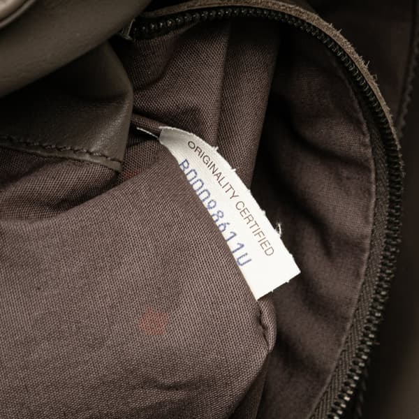 Pre-owned Bottega Veneta Nappa Intrecciato Belt Strap Tote Brown