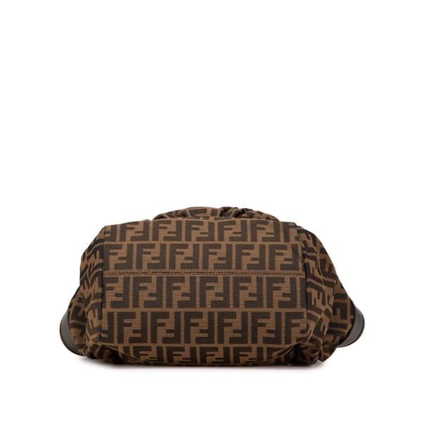 Pre-owned Fendi Zucca Canvas Chef Tote Brown