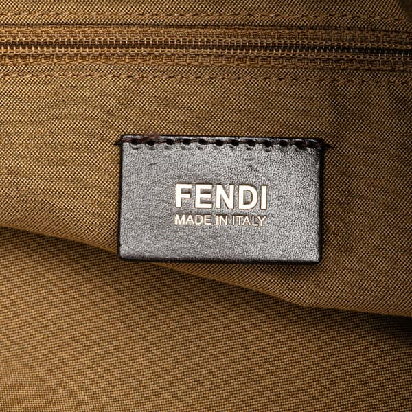 Pre-owned Fendi Zucca Canvas Chef Tote Brown
