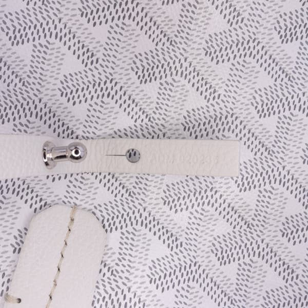 Pre-owned Goyard Goyardine Saint Louis PM White