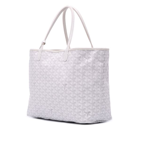 Pre-owned Goyard Goyardine Saint Louis PM White