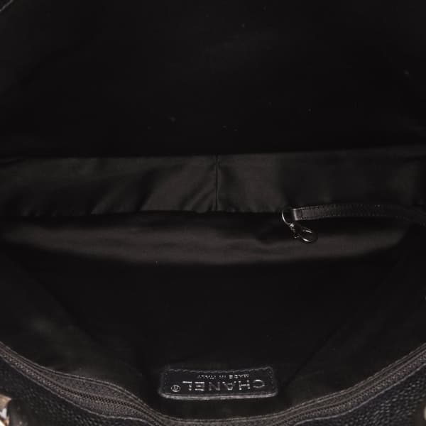 Pre-owned Chanel Caviar Grand Shopping Tote Black