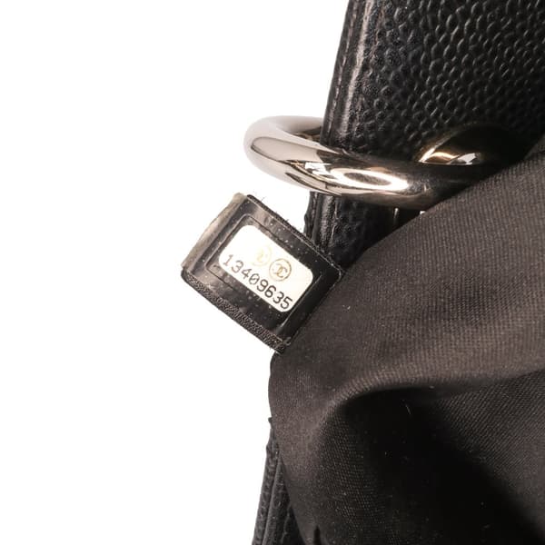 Pre-owned Chanel Caviar Grand Shopping Tote Black