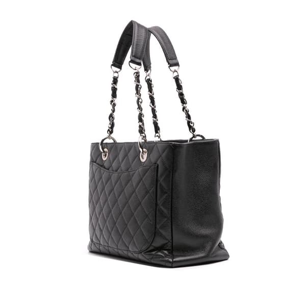 Pre-owned Chanel Caviar Grand Shopping Tote Black
