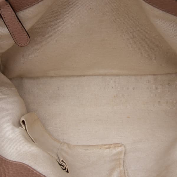 Pre-owned Gucci Large Leather Bella Tote Pink