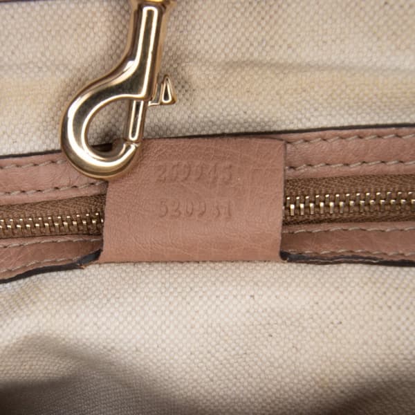 Pre-owned Gucci Large Leather Bella Tote Pink