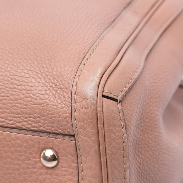 Pre-owned Gucci Large Leather Bella Tote Pink