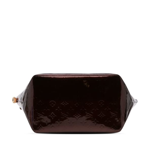 Pre-owned Louis Vuitton Monogram Vernis Bellevue GM Red