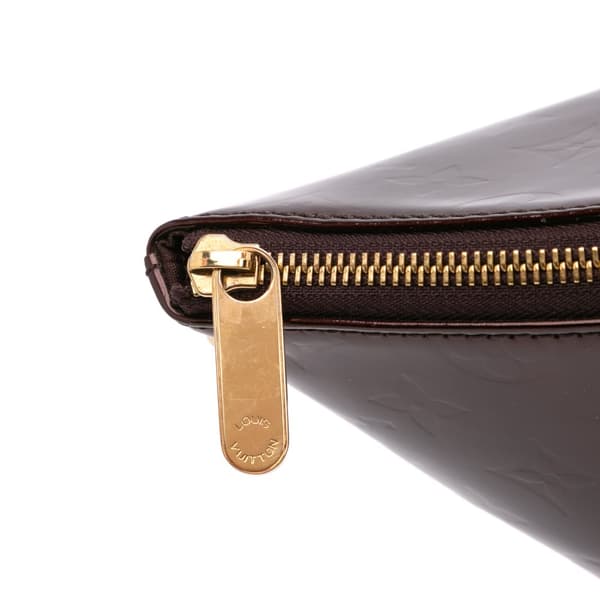 Pre-owned Louis Vuitton Monogram Vernis Bellevue GM Red