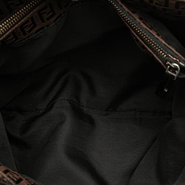 Pre-owned Fendi Zucchino Canvas Tote Brown