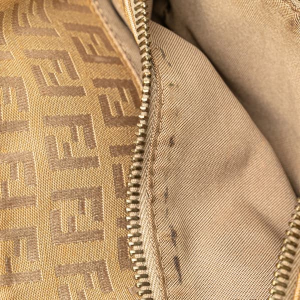 Pre-owned Fendi Zucchino Canvas Tote Brown