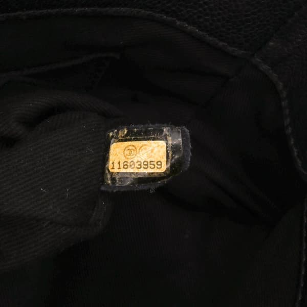 Pre-owned Chanel Caviar Grand Shopping Tote Black