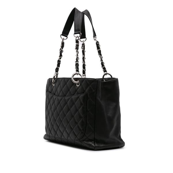 Pre-owned Chanel Caviar Grand Shopping Tote Black