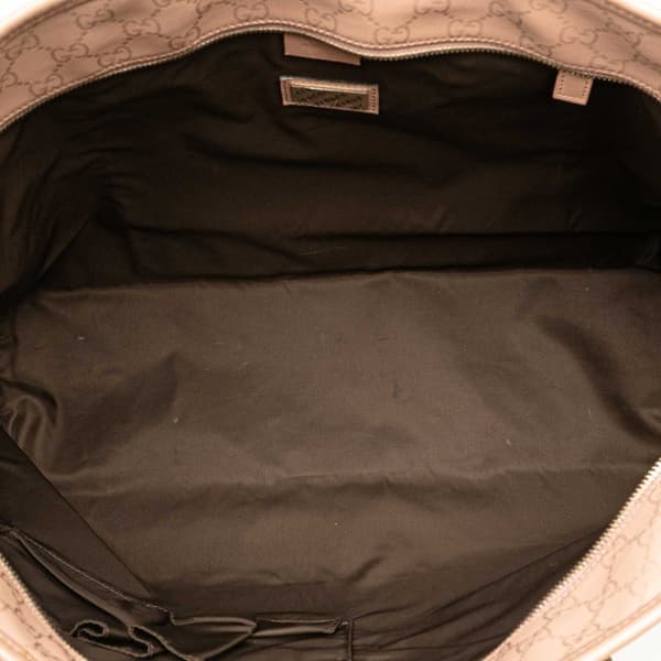 Pre-owned Gucci Large GG Imprime Joy Tote Pink
