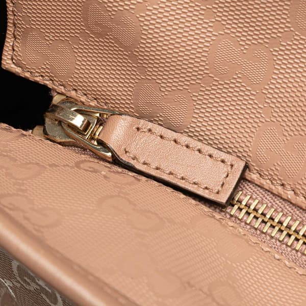 Pre-owned Gucci Large GG Imprime Joy Tote Pink