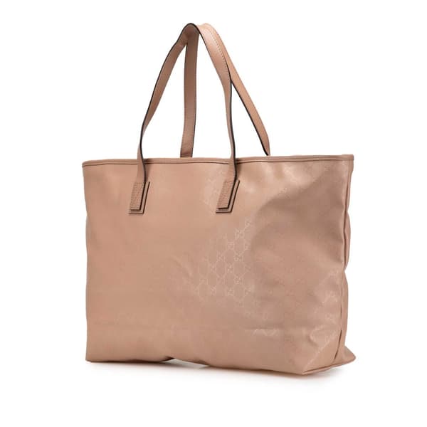 Pre-owned Gucci Large GG Imprime Joy Tote Pink