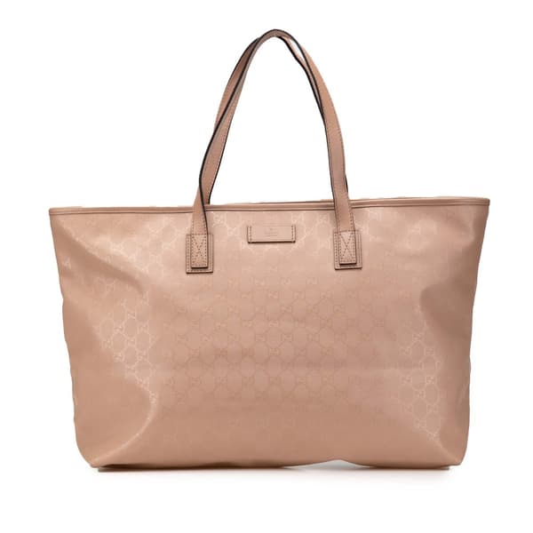 Pre-owned Gucci Large GG Imprime Joy Tote Pink