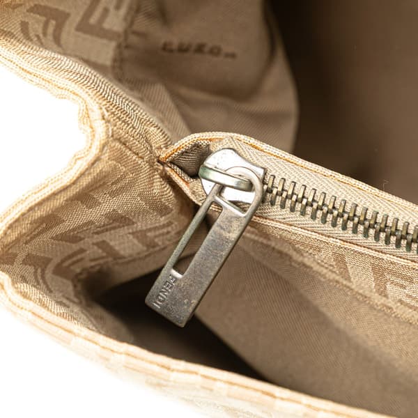 Pre-owned Fendi Zucchino Canvas Tote Brown