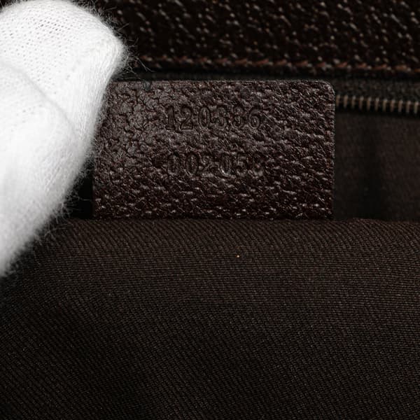 Pre-owned Gucci GG Canvas Eclipse Tote Brown